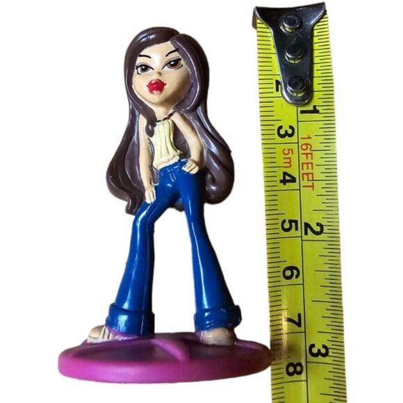 Bratz Girl MGA 3" PVC Figure Bakery Crafts Cake Topper Brunette Bell Bottoms - Picture 2 of 9